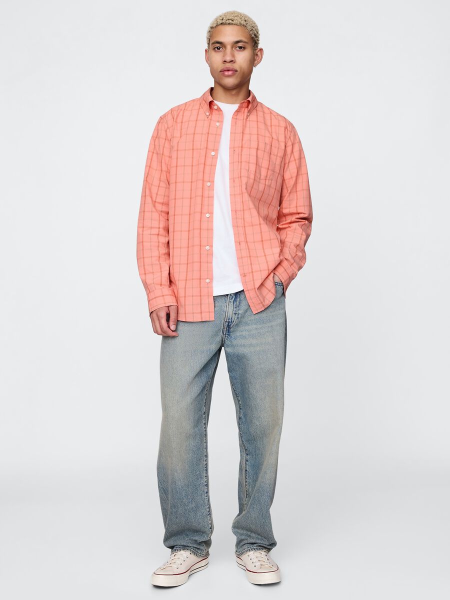 Pink Checked Cotton Shirt_1