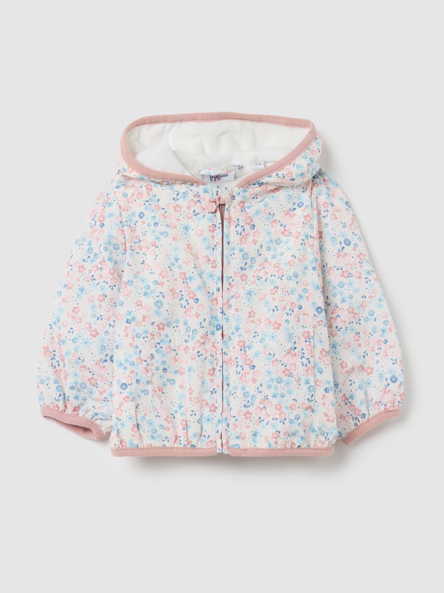 Girls' Jacket in Multicolour Fabric_0