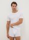White crew neck t-shirt twin pack in pure cotton regular fit_0