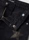 Jeans blu wide leg in puro cotone con stelle_3