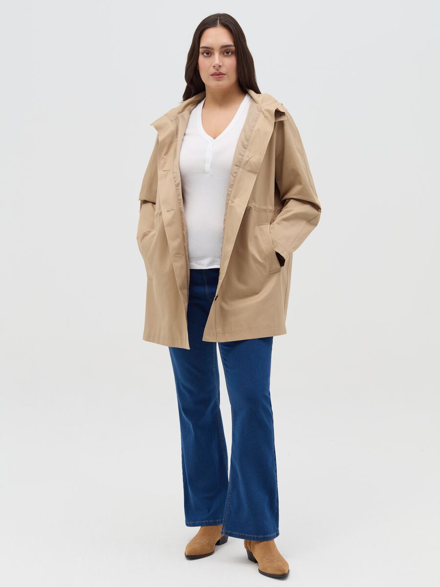 Curvy parka with internal drawstring_1