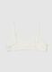 Girls' white stretch cotton bra_1
