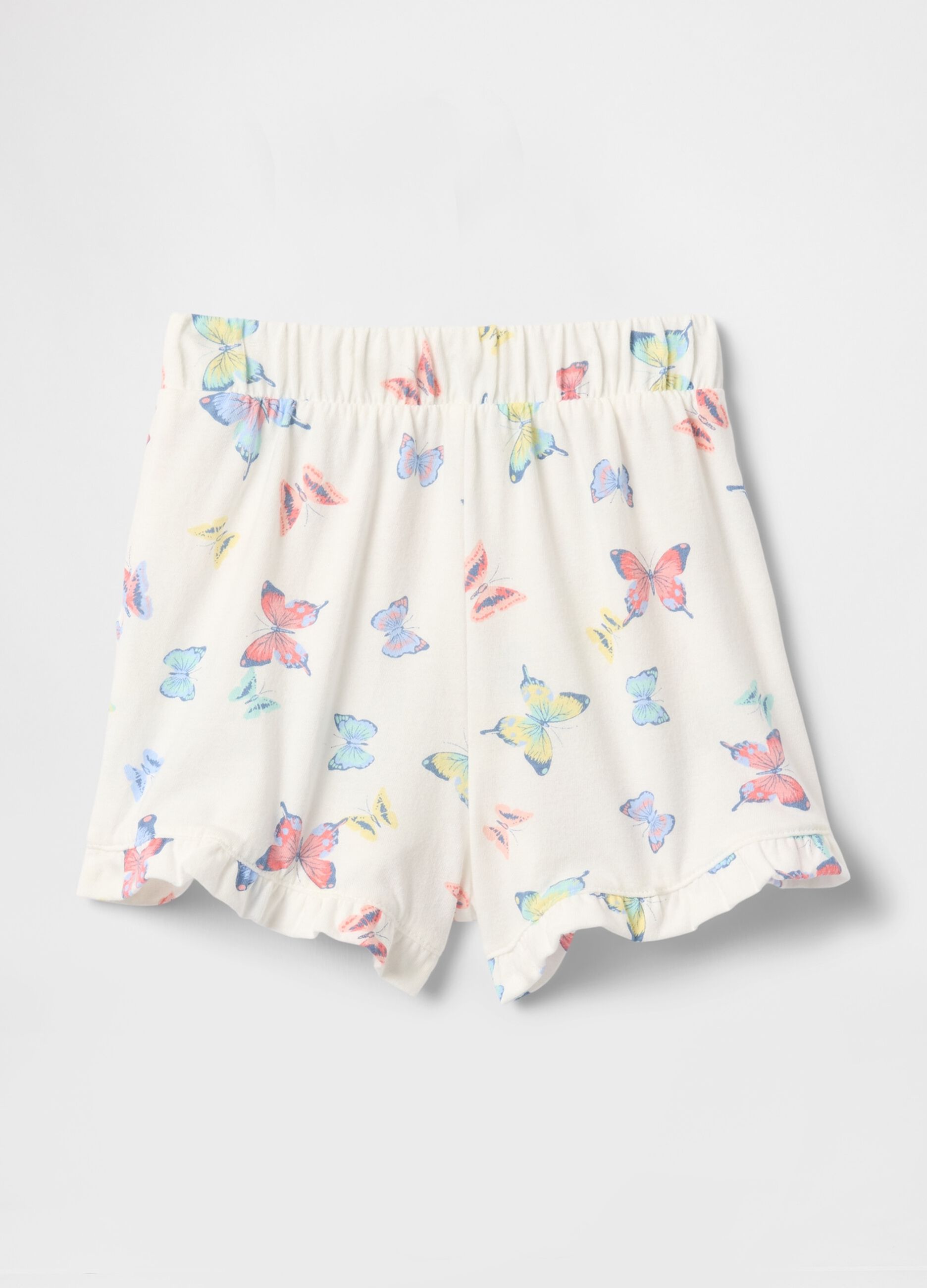 Multicolour Butterfly Print Shorts