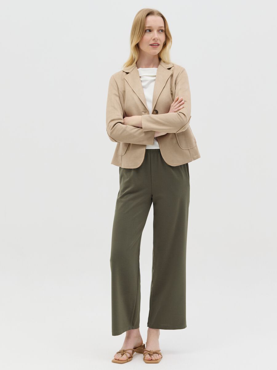 Short beige suede jacket_1