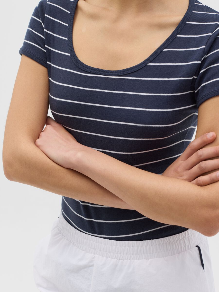 Blue short-sleeved bodysuit_2