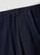Blue stretch-cotton chino shorts, regular fit_5