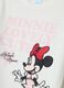 White stretch fabric Minnie print pyjamas with crew neck_3