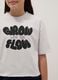 Girls' pure cotton white boxy fit t-shirt with print_2