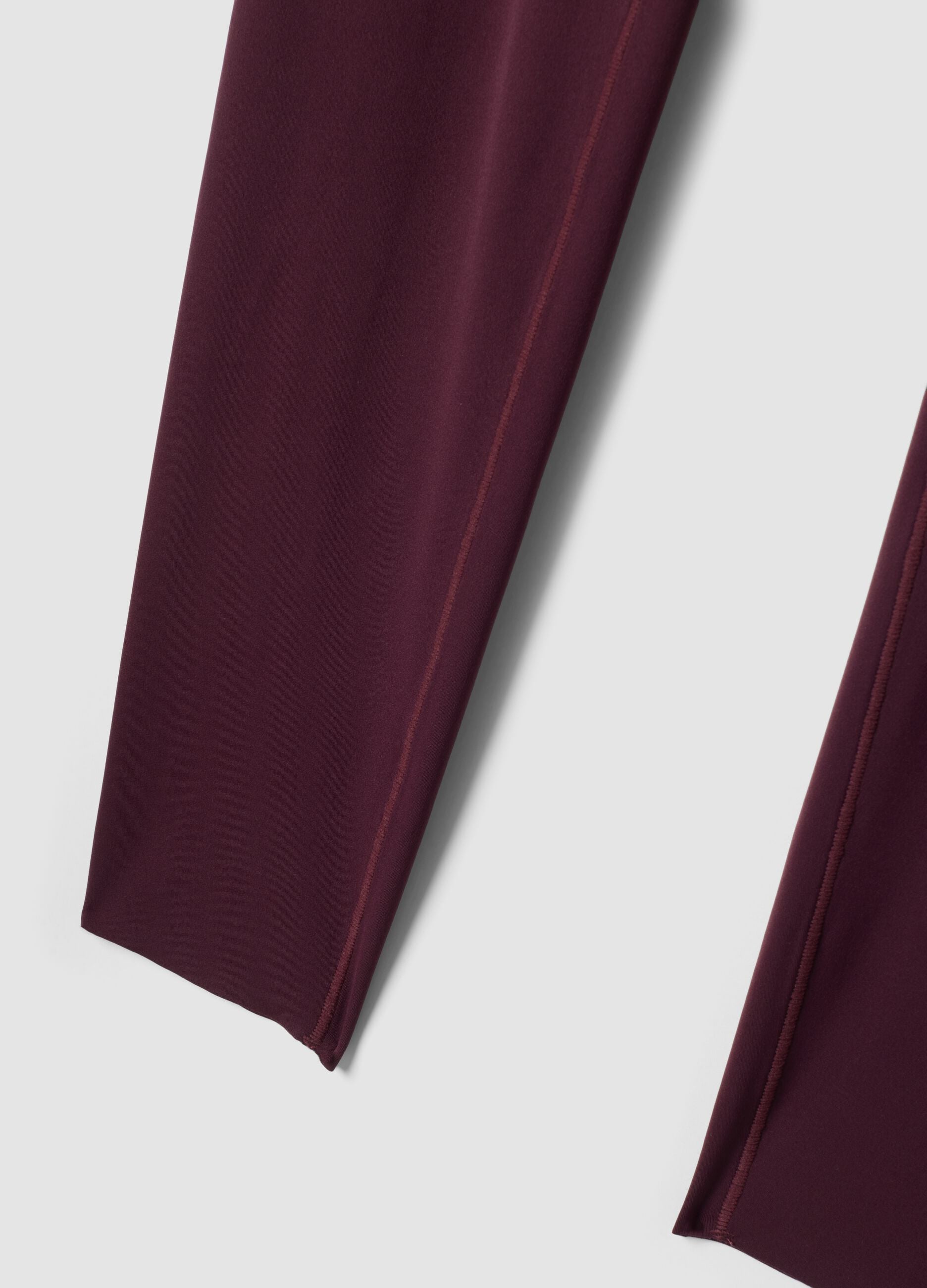 Leggings slim viola in tessuto elasticizzato a vita regular ALTAVIA STUDIO