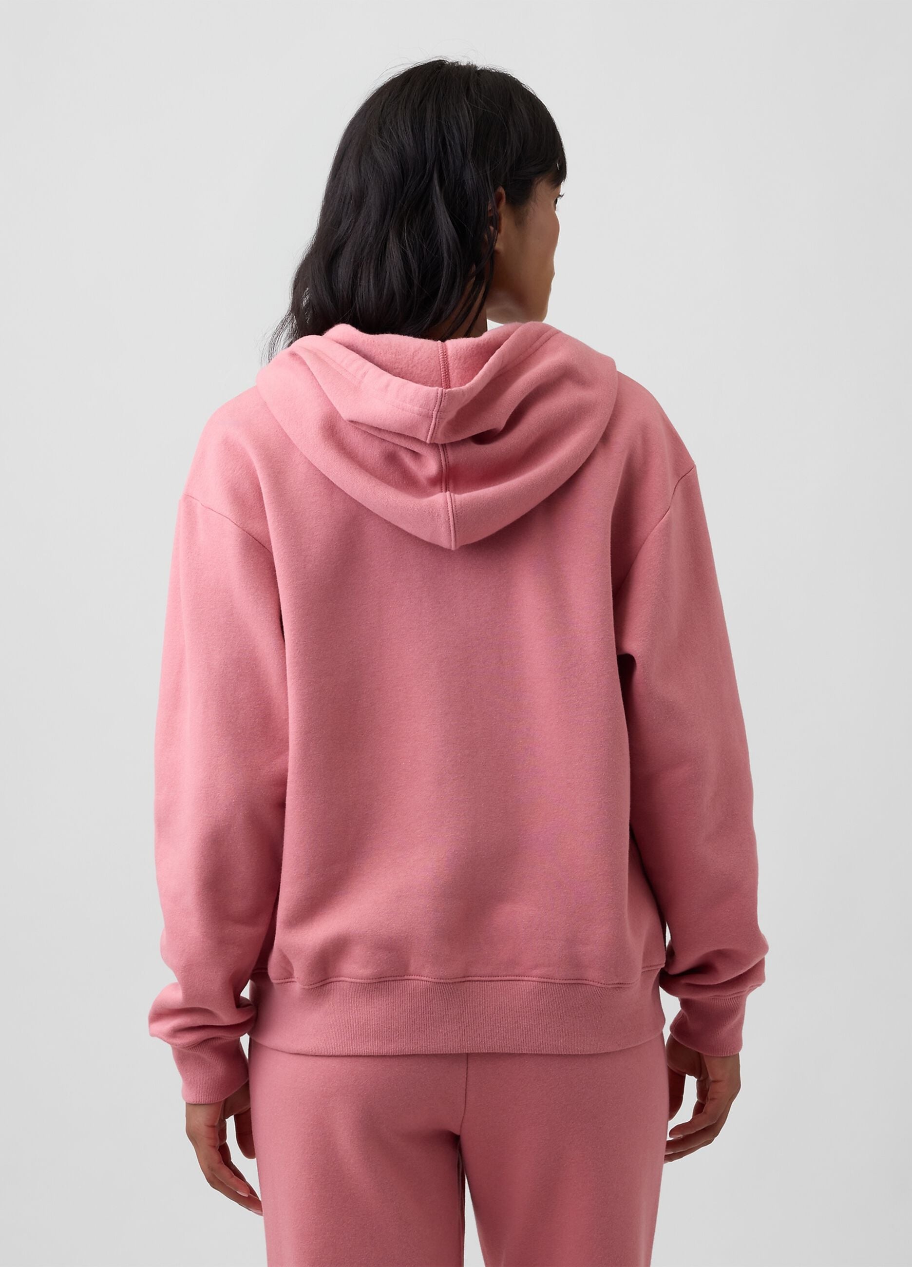Pink cotton-blend hoodie with GAP logo