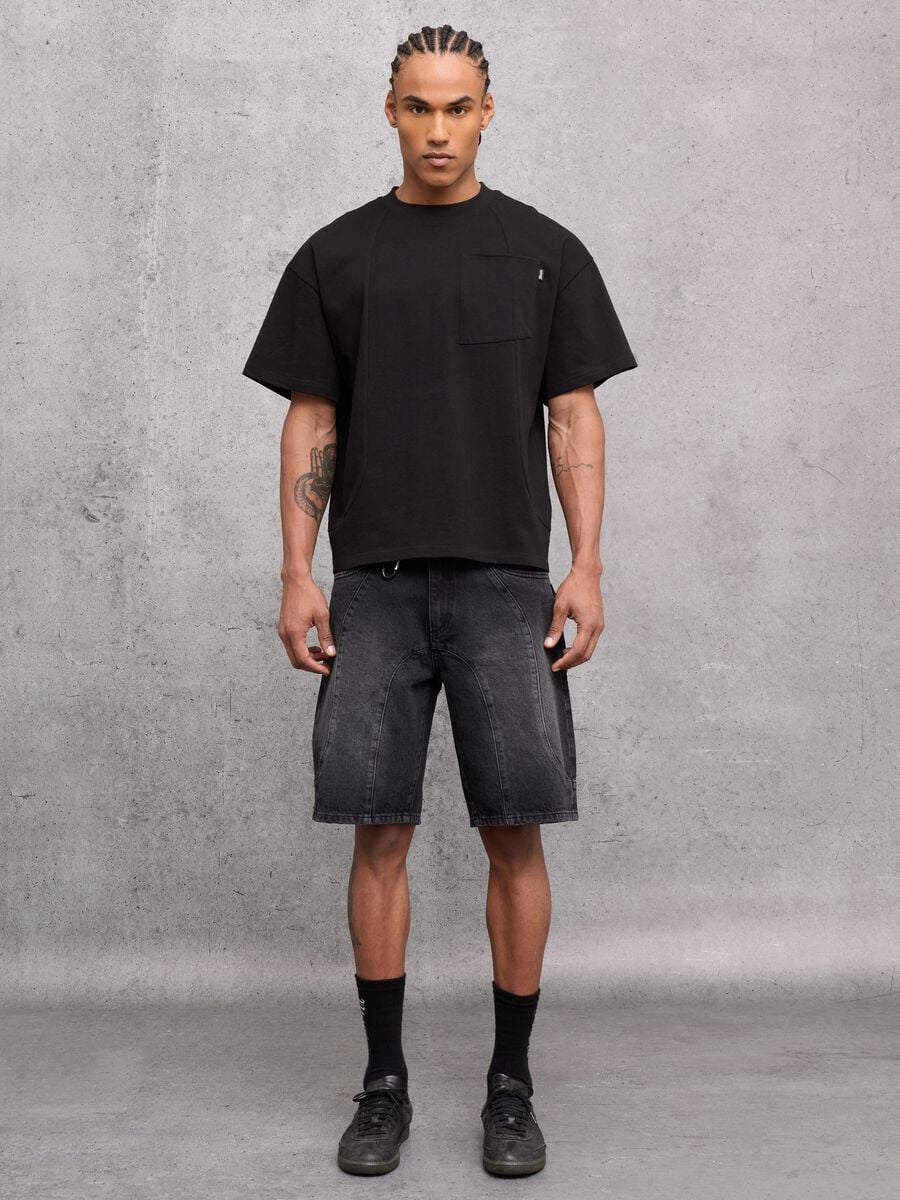 Denim Shorts Black_0