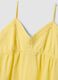 Yellow organic cotton nightdress with thin straps_5