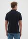 Men's black pure cotton polo regular fit_3