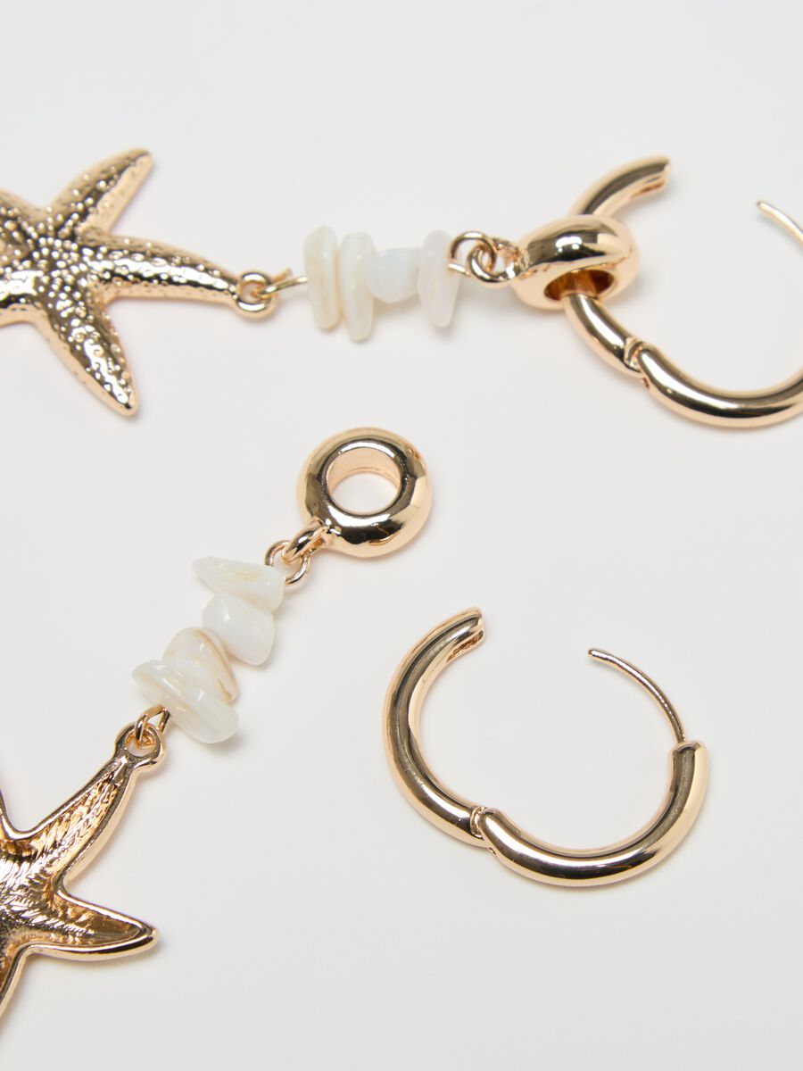 Earrings with shells and starfish_3