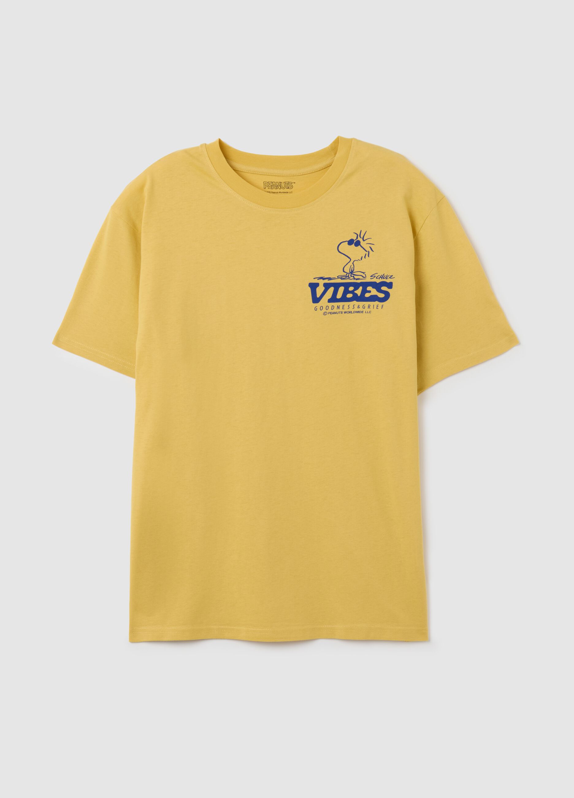 Yellow Pure Cotton T-shirt Relaxed Fit