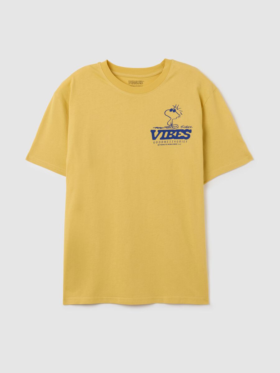 Yellow Pure Cotton T-shirt Relaxed Fit_4