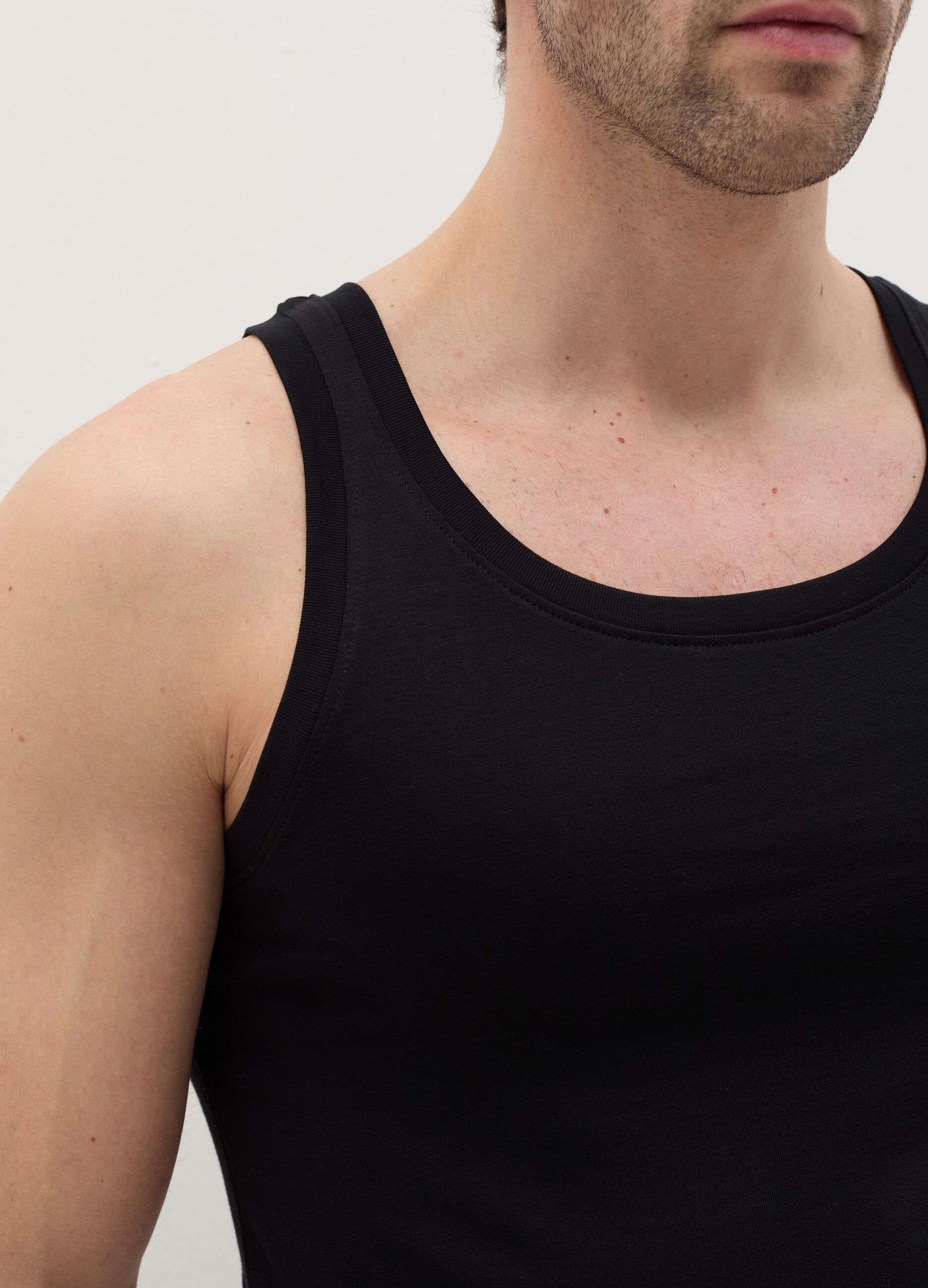 Two-pack racerback vests in Supima cotton