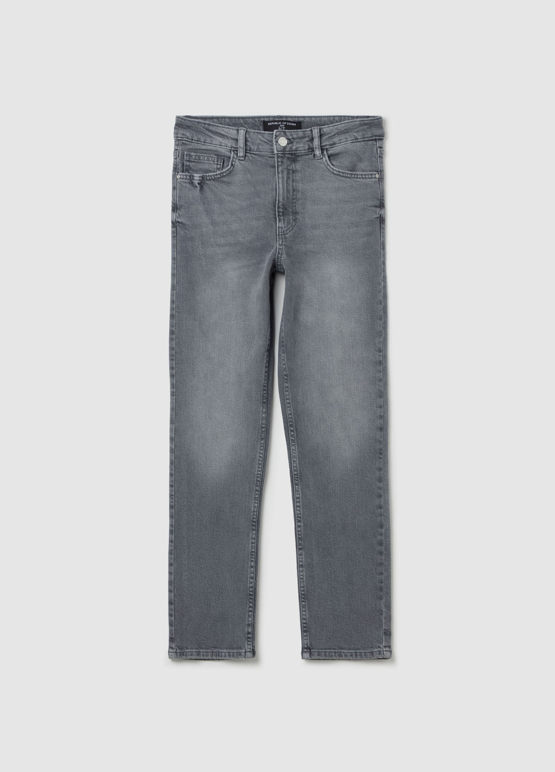 Slim-fit cropped jeans