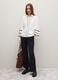 White regular fit shirt with embroidered details_0