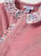 Velour onesie with feet and floral pattern_2