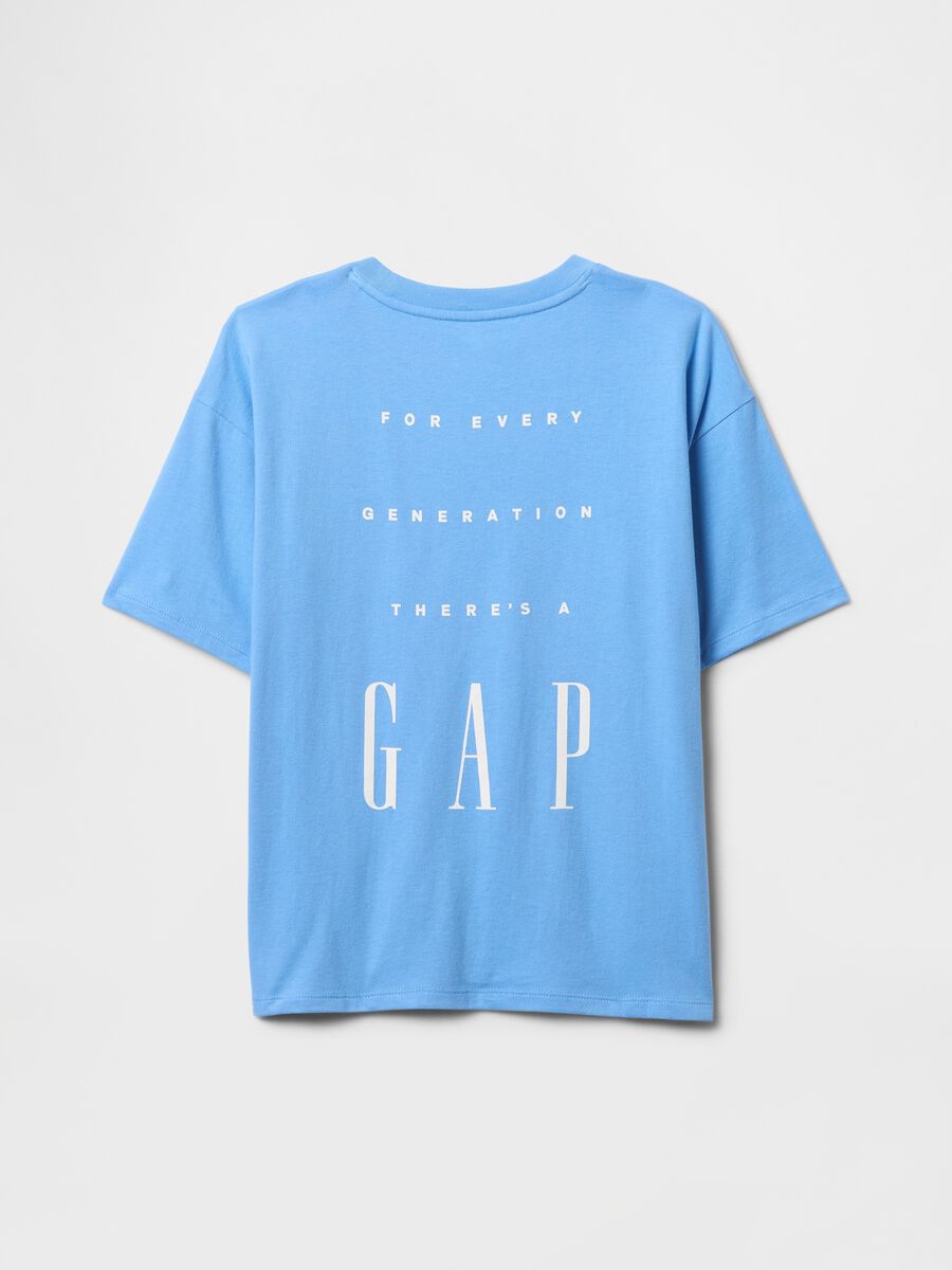 Blue T-shirt in pure cotton GAP Kids_1