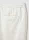 White pure cotton shorts with elasticated waist, regular fit_5