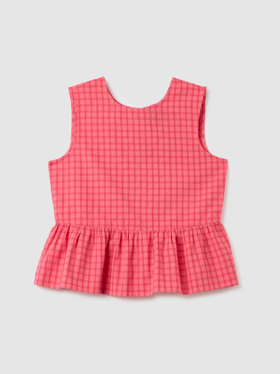 Women's pink cotton-blend top, regular fit_4