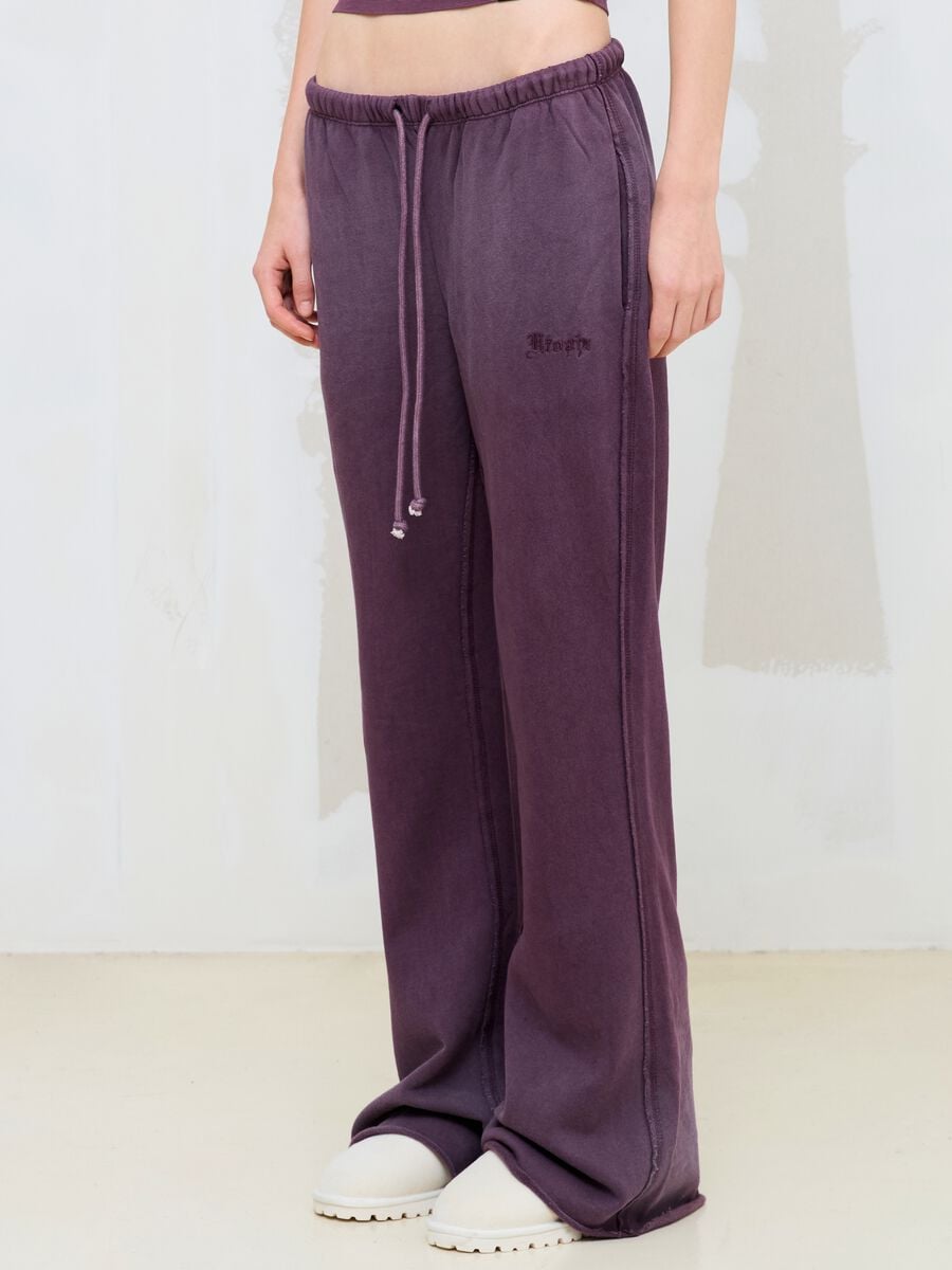Flare Sweatpants Sunfaded Burgundy_2
