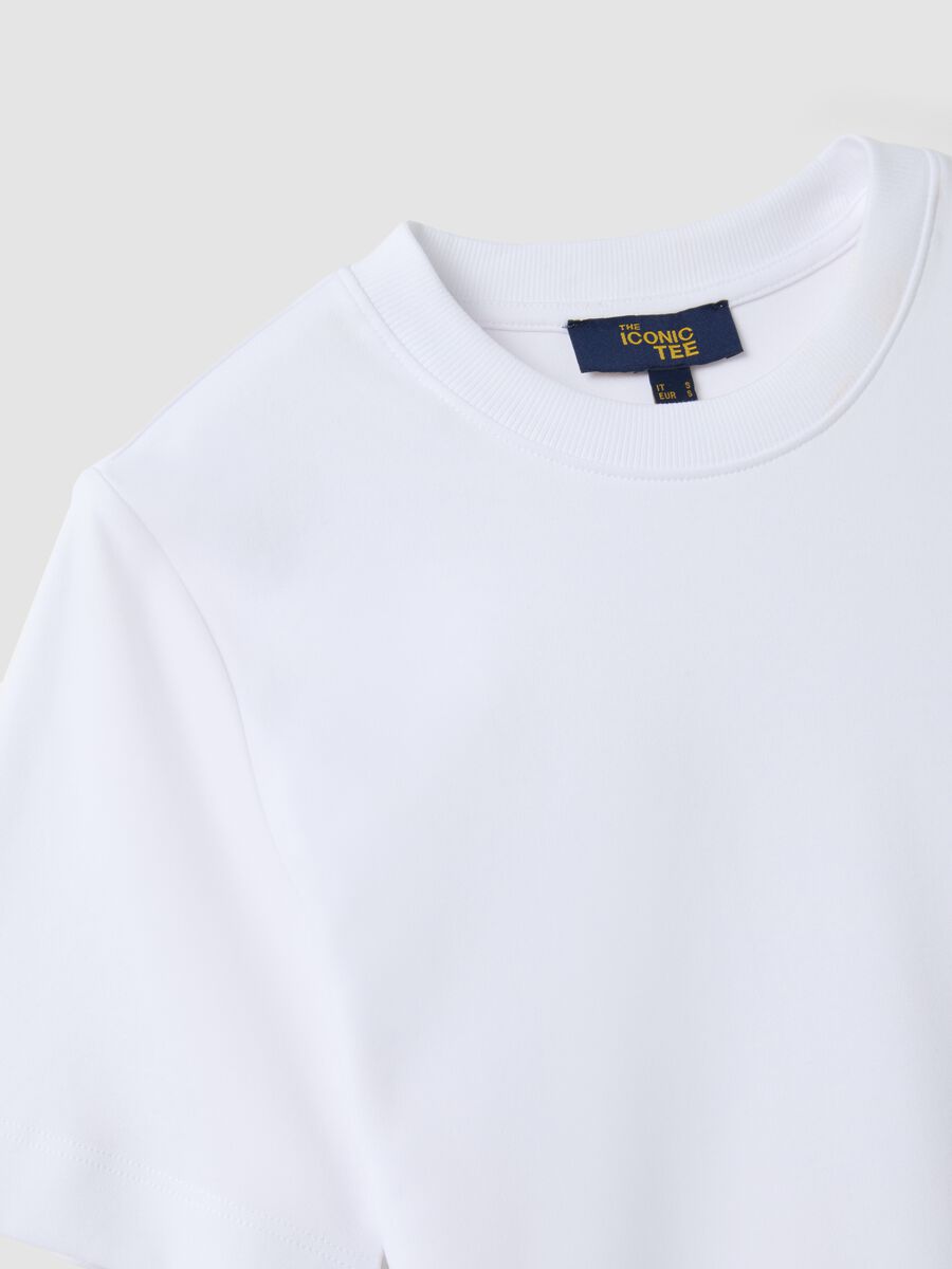 White pure cotton T-shirt with relaxed fit_6