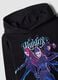 Black pure cotton hoodie with K‑Pop Demon Hunters print_2