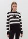 Striped crop pullover with jacquard star_1