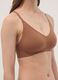Brown stretch-fabric bra with removable padding_3