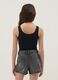 Girls&rsquo; black fitted stretch cotton bodysuit_1