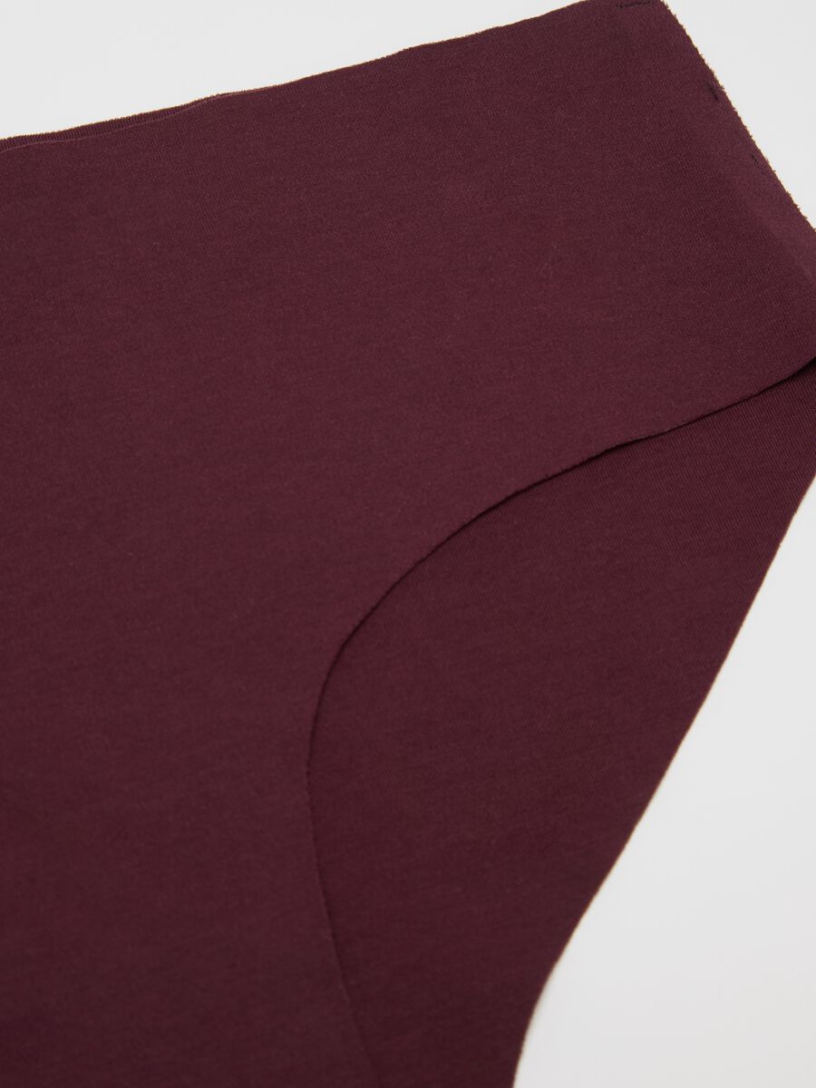Culotte in cotone elasticizzato viola vinaccia_5