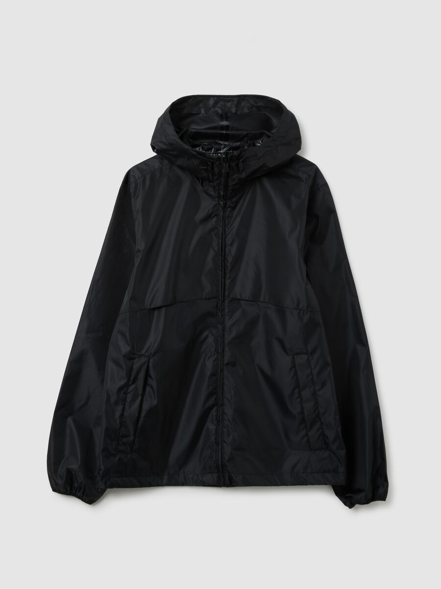 Women's Black Waterproof Jacket_0