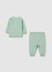 Baby girl's green cotton blend outfit_1