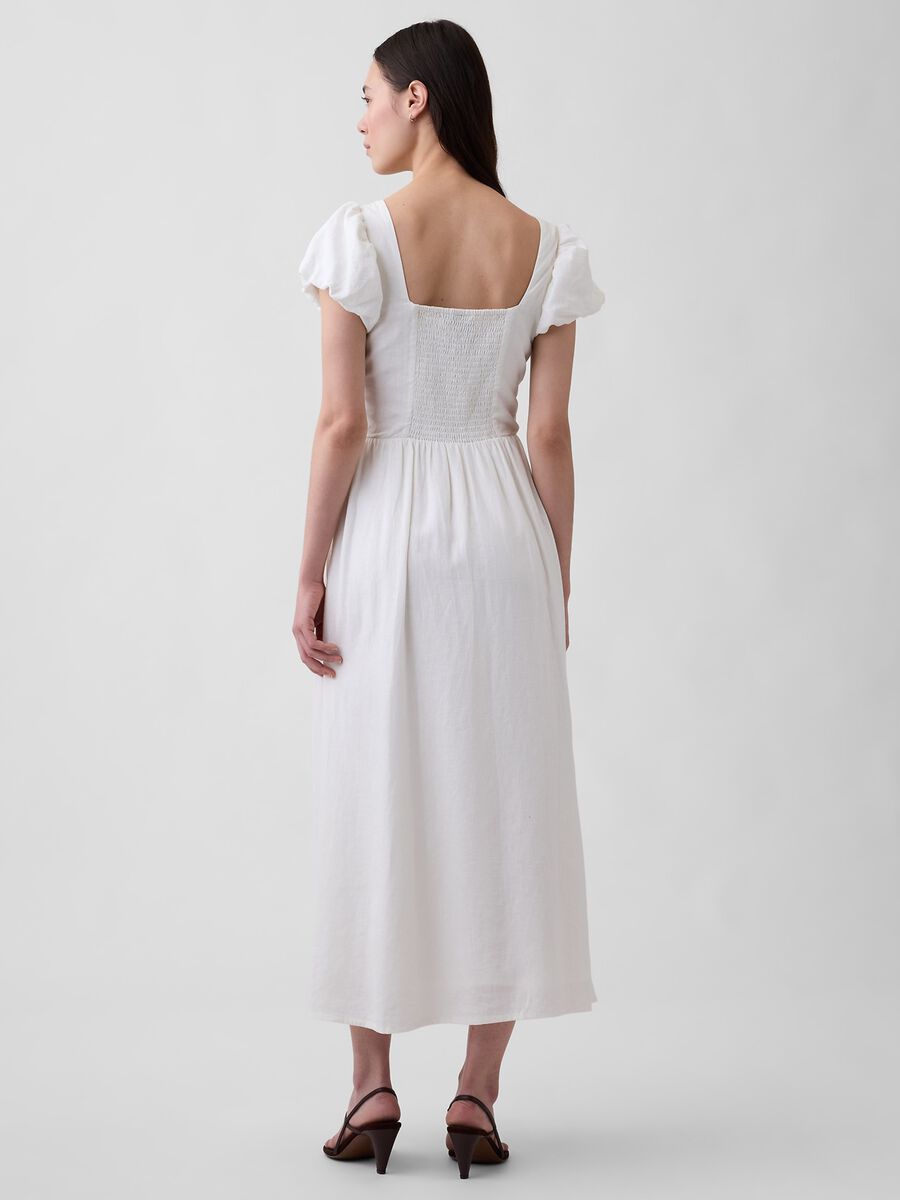 Linen-blend midi dress_1