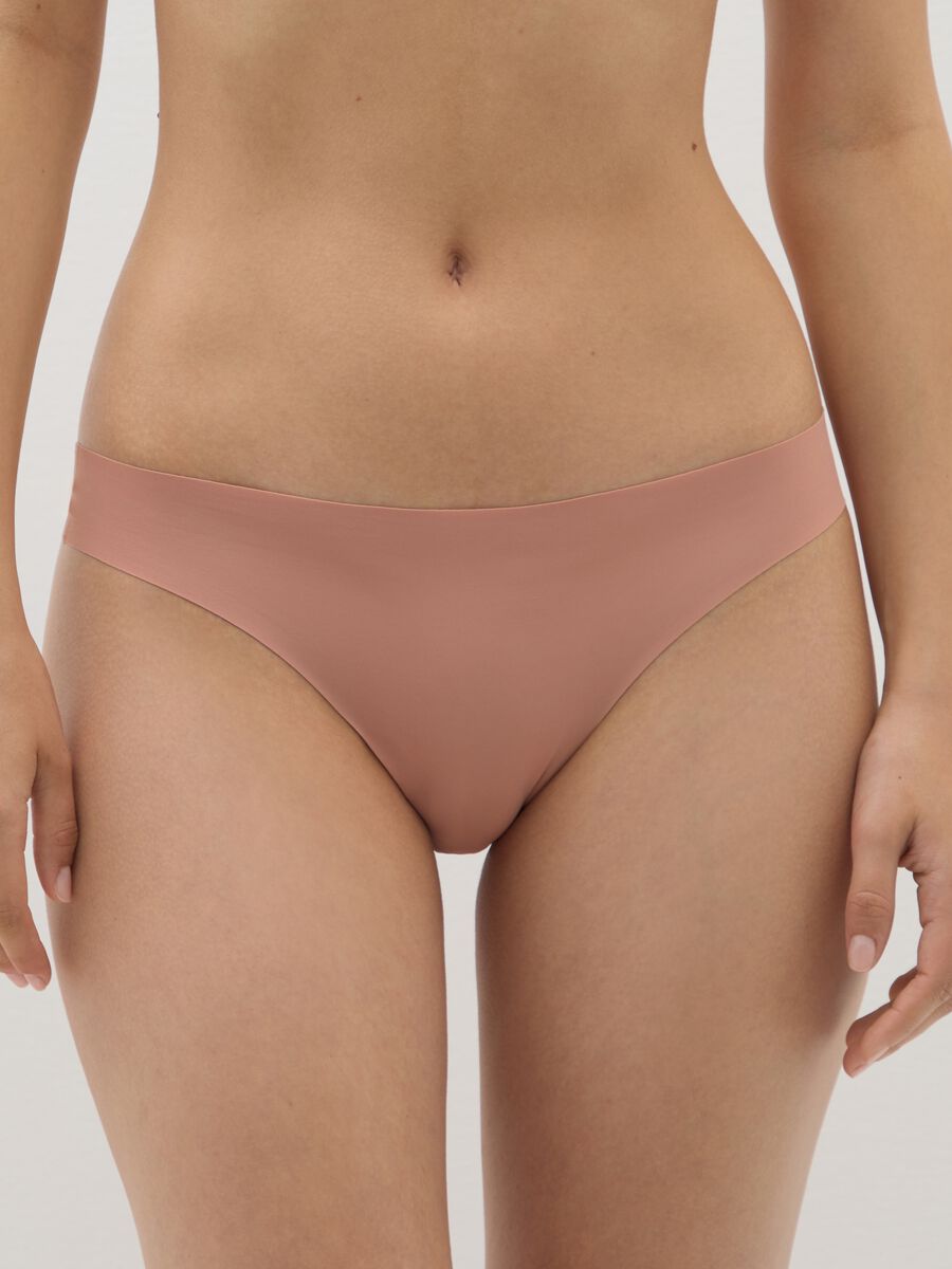 Brown Regular Fit Fabric Briefs_3