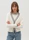 Cardigan with contrasting trim_1