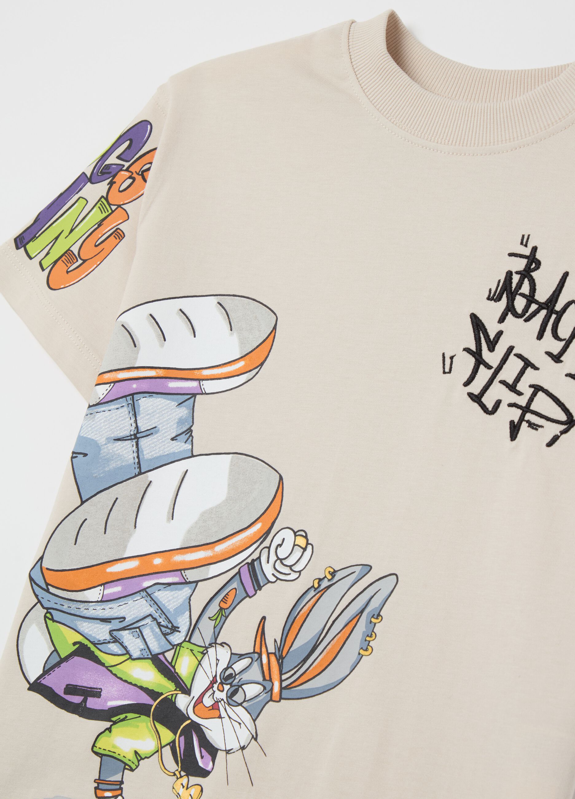 T-shirt in cotone con stampa Bugs Bunny