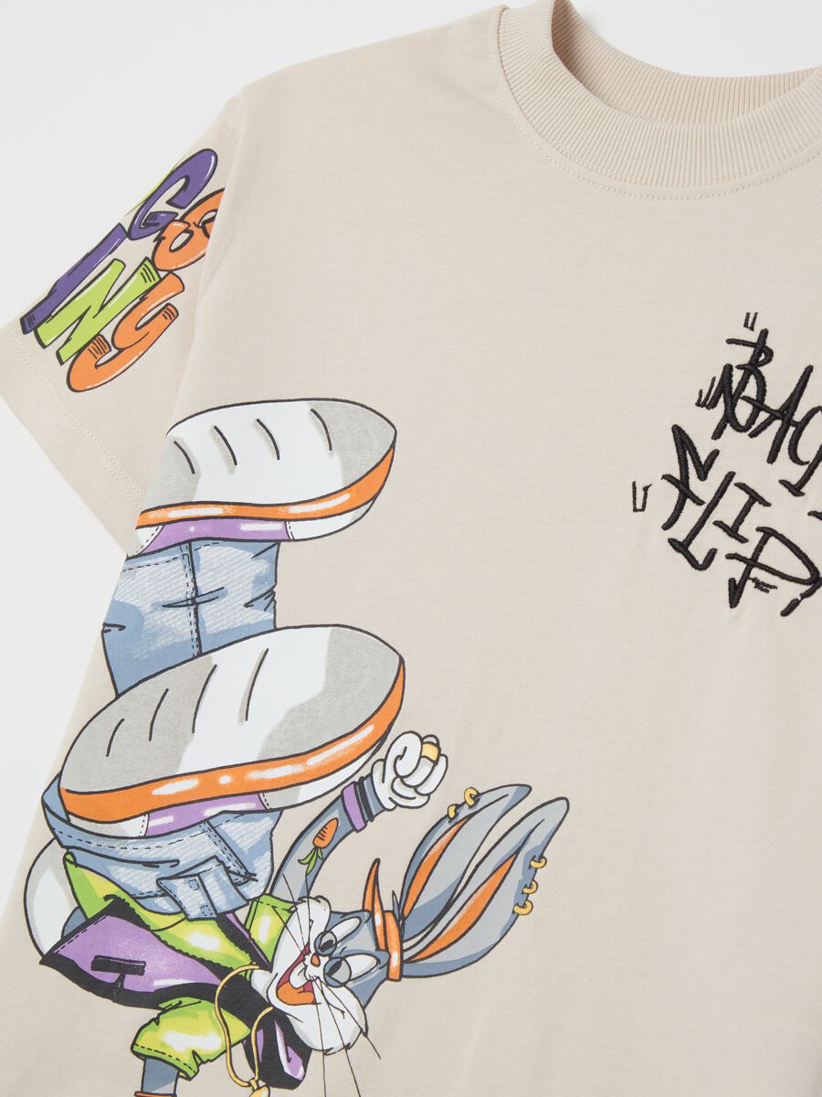 Cotton T-shirt with Bugs Bunny print_2