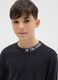 Boys' black pure cotton regular fit t-shirt_2