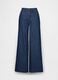 Wide cut blue denim trousers_0