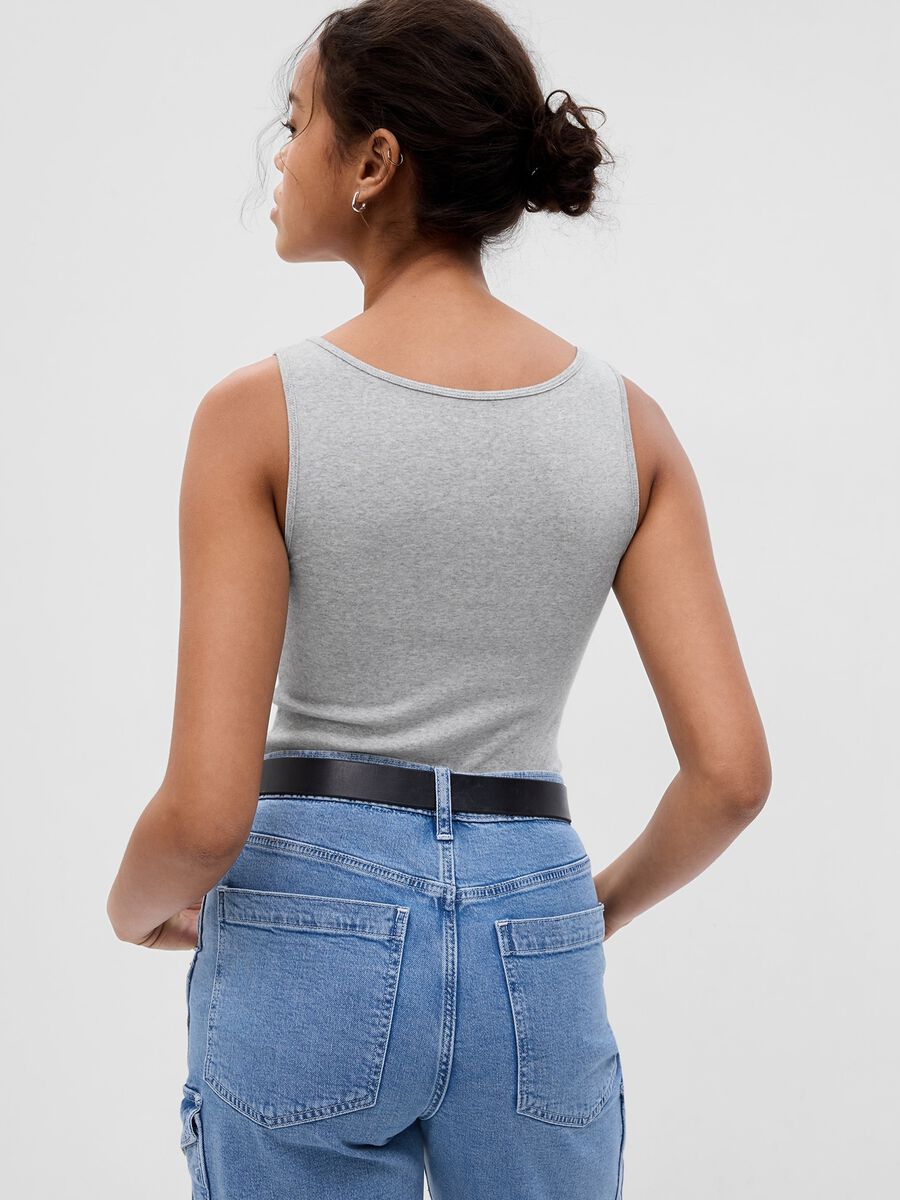 Stretch modal and cotton tank top_1