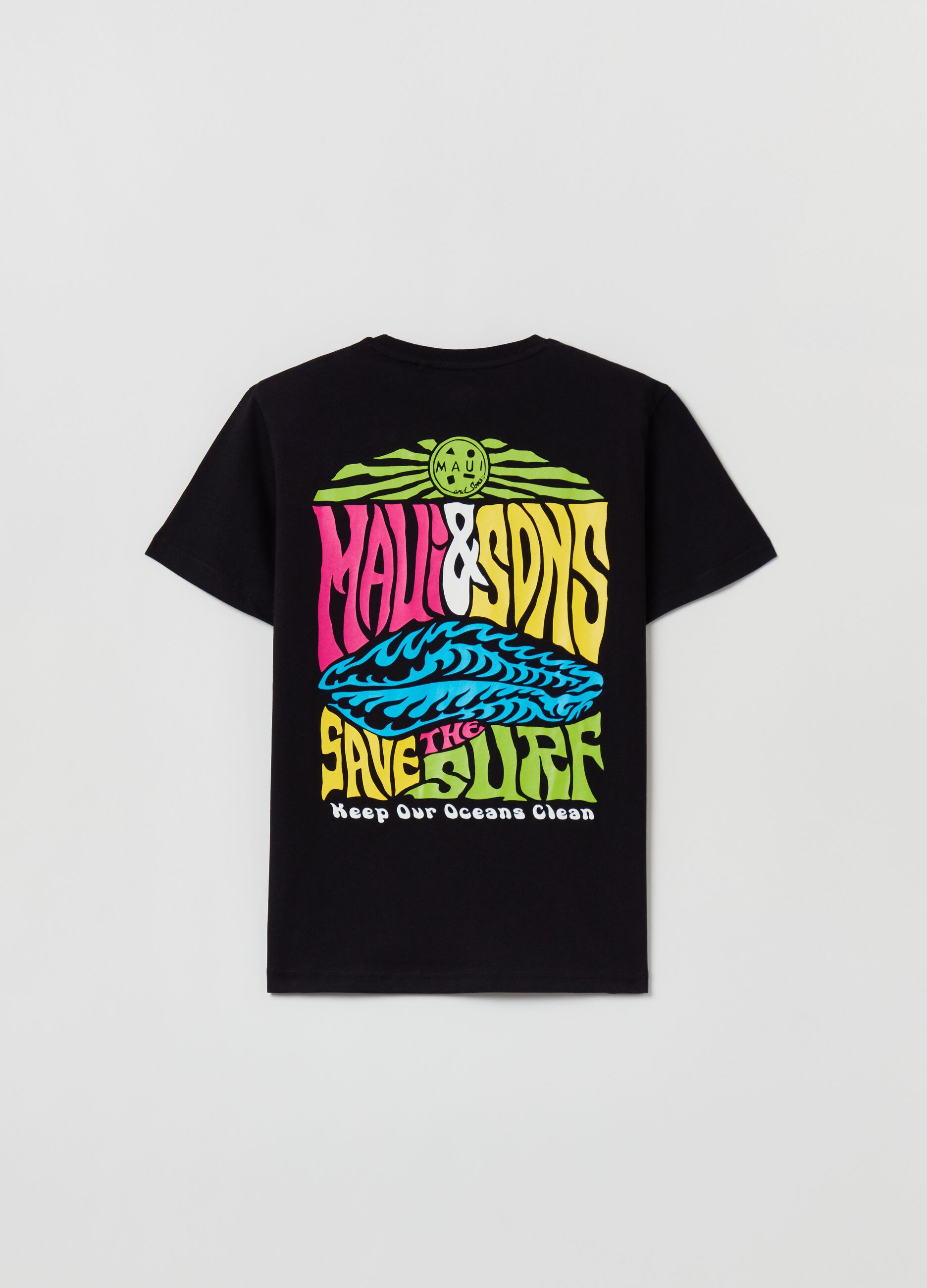 T-shirt con stampa Maui and Sons_1