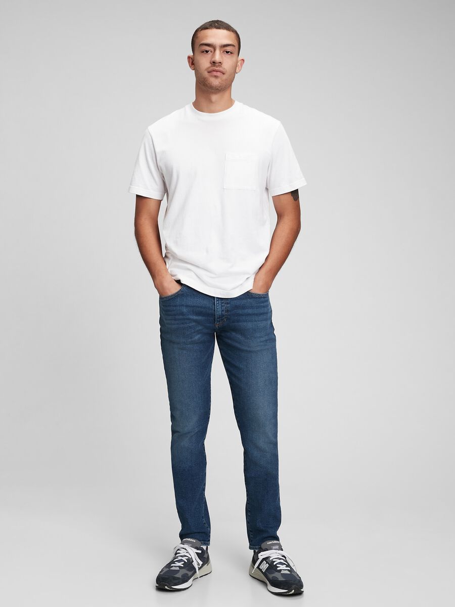 Skinny-fit jeans with fading_0