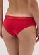 Red stretch cotton briefs with lace regular fit_2