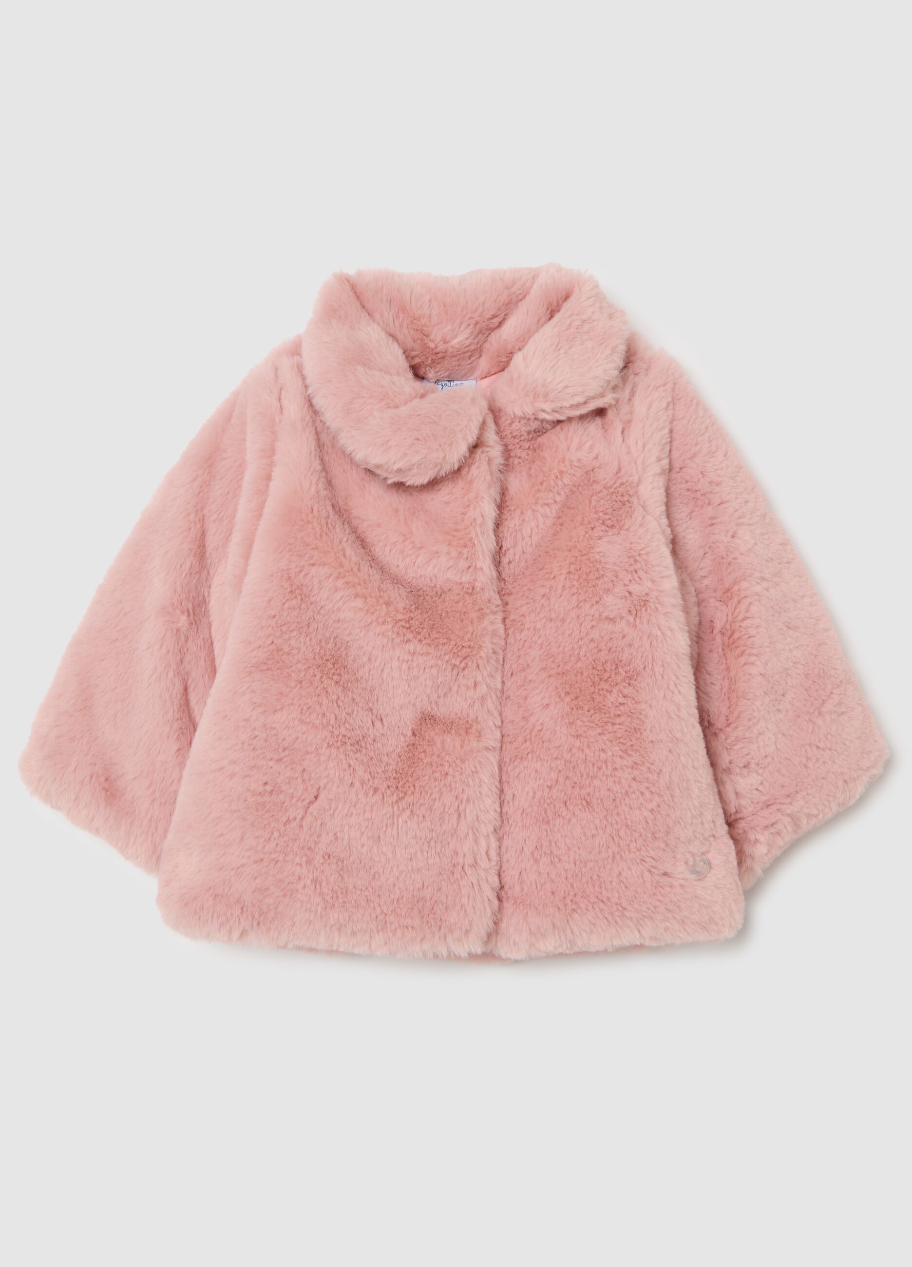 Baby Girl's Pink Padded Coat, Regular Fit