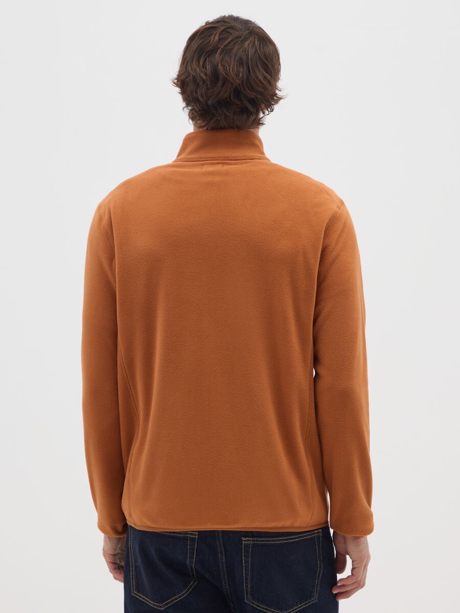 Felpa in pile marrone regular fit_2