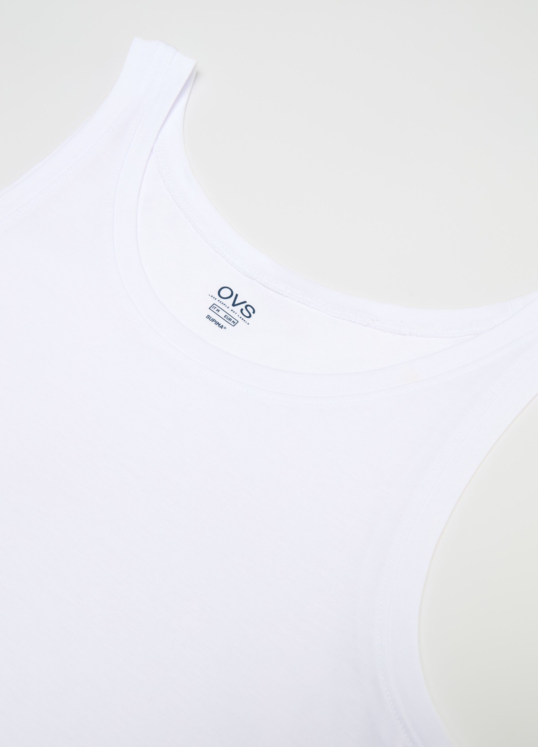 Two-pack racerback vests in Supima cotton